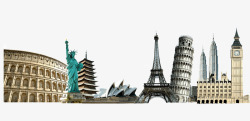 世界旅游创意模板下载世界名胜高清图片