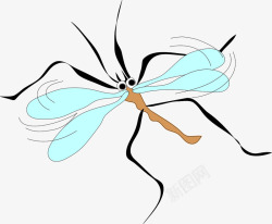 煽动飞行的蚊子高清图片