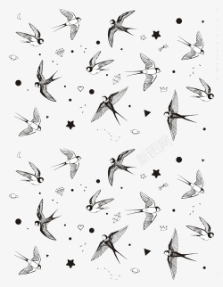 水彩画燕子卡通燕子图标高清图片