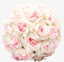 婚礼捧花粉色玫瑰花花球素材