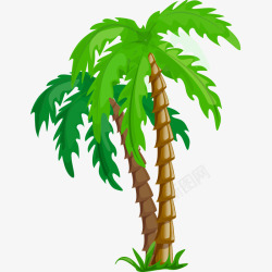 椰子树植物海南夏天夏天元素海滩元素高清图片