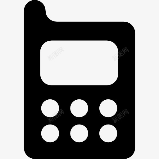 旧手机天线图标png_新图网 https://ixintu.com 剪影 复古 工具和用具 手机 电话 谈话