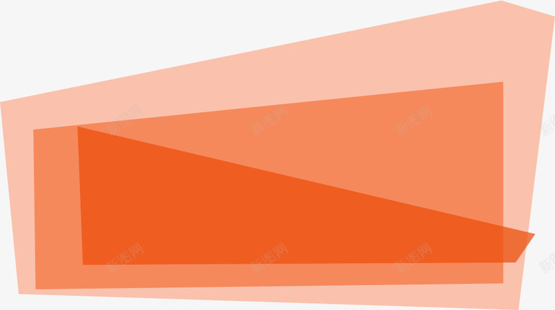 几何png免抠素材_新图网 https://ixintu.com 不规则图形 几何 变幻 抽象 时尚元素 橙色 渐变