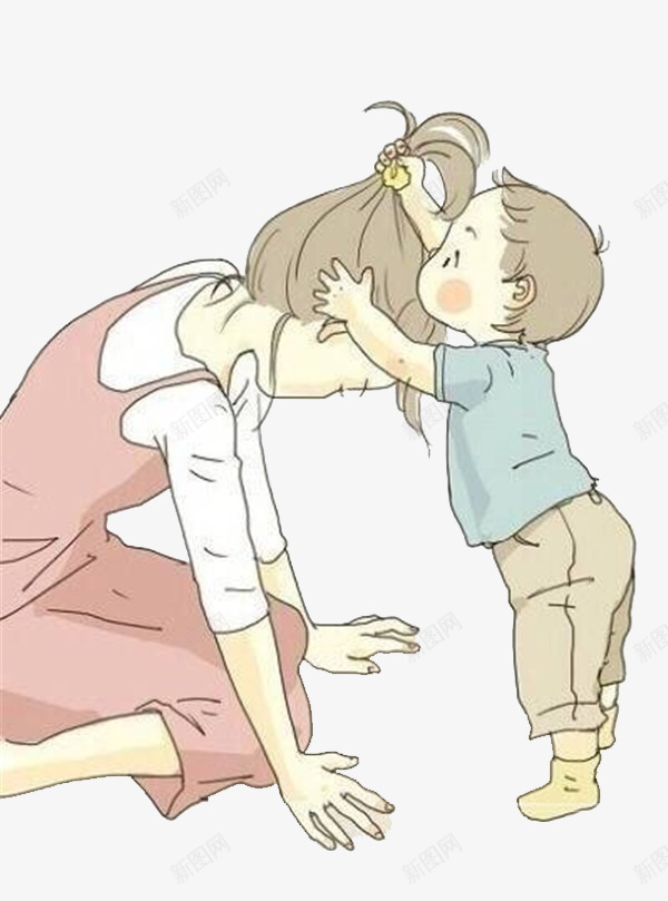 孩子对母亲的爱png免抠素材_新图网 https://ixintu.com PNG图片 亲吻 孝道 母亲