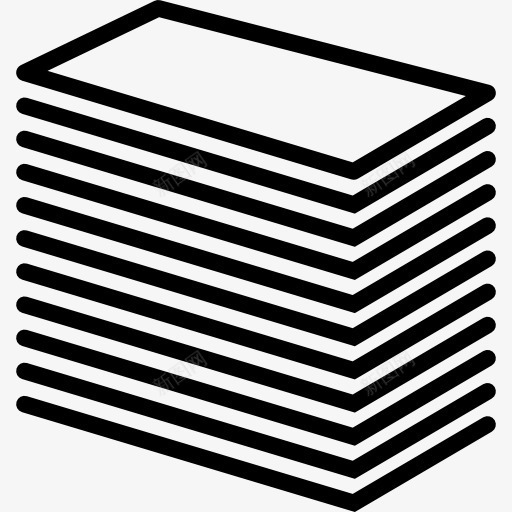 堆叠的印刷产品图标png_新图网 https://ixintu.com 业务 印刷 印刷制品 堆栈 堆积 栈 版画 纸 论文