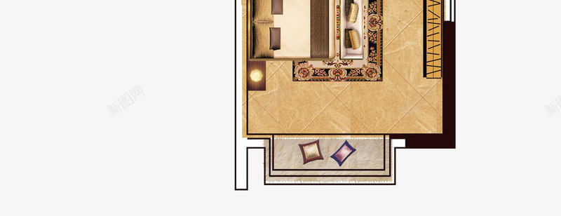 室内格局png免抠素材_新图网 https://ixintu.com 地产 户型平面图 户型设计 房子