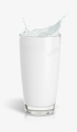牛奶杯杯装的牛奶高清图片