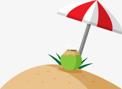沙滩遮阳伞太阳伞素材