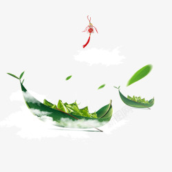 绿色香焦端午节粽子高清图片