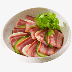 上海咸肉五花肉腊肉微距摄影高清图片