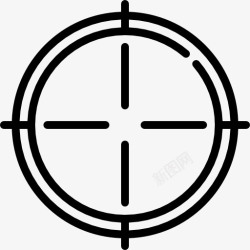 狙击手的目标视线图标高清图片