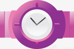 紫色手表钟表素材