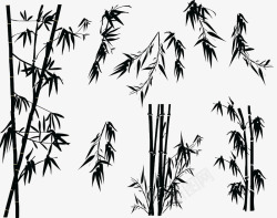 素描竹子竹子素描竹子剪影卡通手绘竹子高清图片