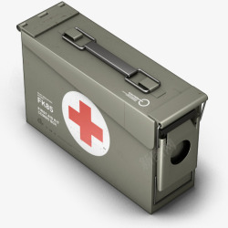 方形铁盒铁质医务箱子高清图片