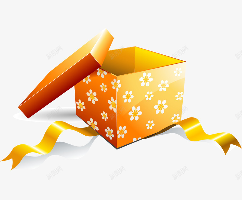 礼物盒子方形png免抠素材_新图网 https://ixintu.com 卡通 礼物盒子