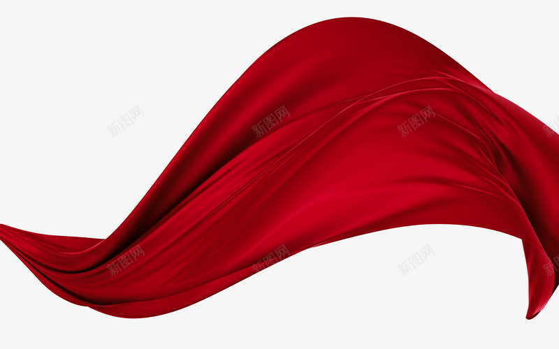 中国风红色绸缎丝带png免抠素材_新图网 https://ixintu.com 丝带 国风 红色 绸缎