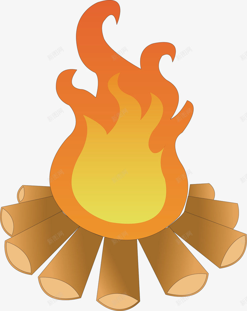 火堆png免抠素材_新图网 https://ixintu.com 木头 木柴 火堆 火堆元素