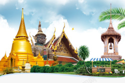 泰国旅游广告东南亚大皇宫高清图片