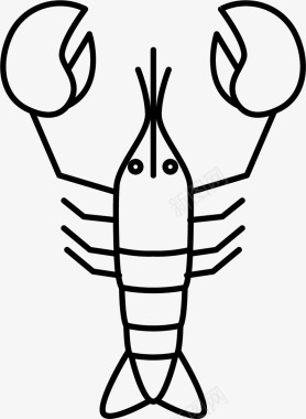 龙虾钳子图标图标