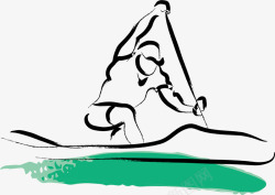 赛艇比赛体育项目LOGO图标高清图片