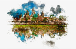 风景图泰国泰国风景图案背景效果高清图片