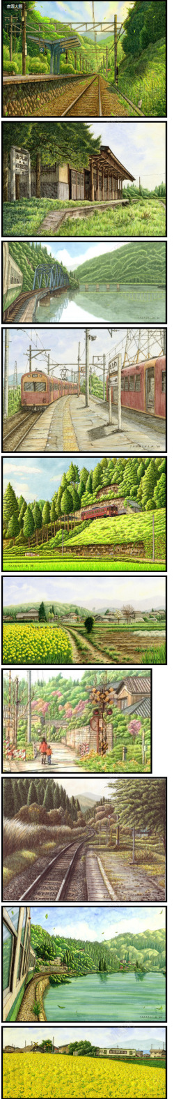 铁路线绿色大山铁路线海报背景高清图片
