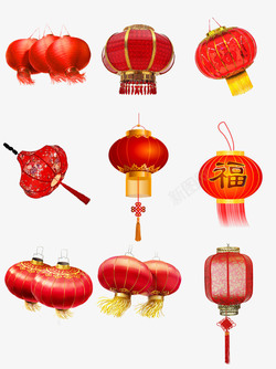 中国风挂件中国风节日灯笼大合集高清图片