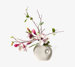 面型创意花卉花瓶摆件高清图片