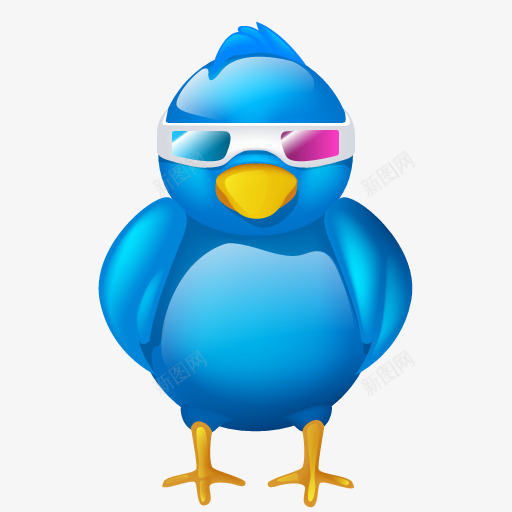 3D鸟电影院标志电影社会社会化图标png_新图网 https://ixintu.com 3D 3d bird cinema logo media movie social tweet twitter video 推特 标志 电影 电影院 社会 社会化媒体 视频 鸟 鸣叫