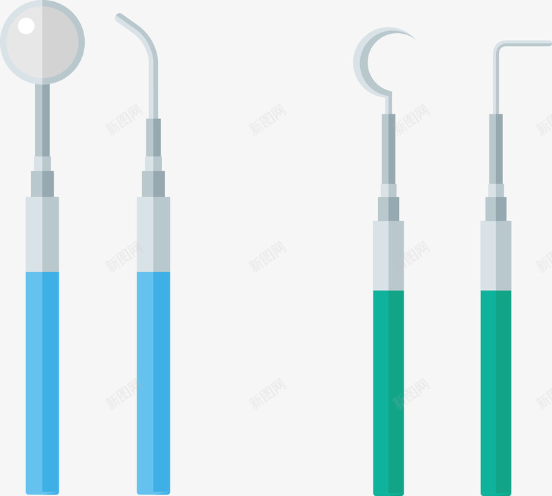 卡通手术工具矢量图ai免抠素材_新图网 https://ixintu.com 医疗 医疗器具 手术 手术器具 手术钳 手绘镊子 牙科 矢量图 镊子