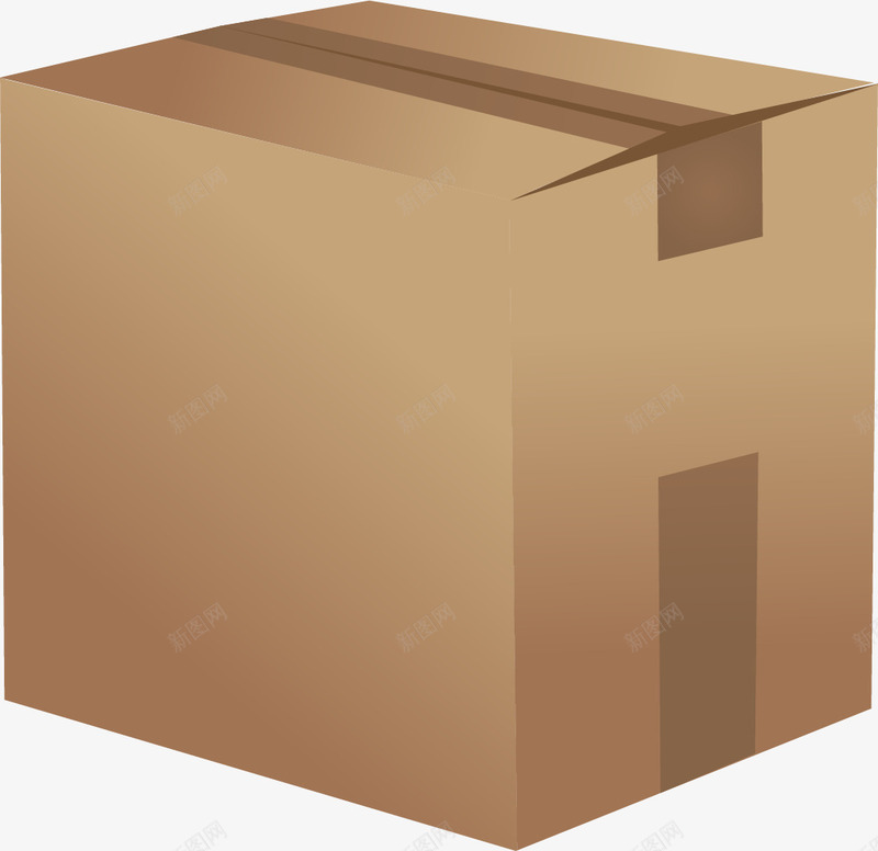 褐色纸质反光材料盒子png免抠素材_新图网 https://ixintu.com 反光材料 正方体盒子 盒子 矢量盒子 褐色 褐色盒子 规整的盒子