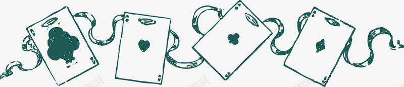 连串的魔术手绘扑克牌png免抠素材_新图网 https://ixintu.com 卡通扑克 手绘 扑克牌 矢量扑克 连串 道具扑克 魔术扑克