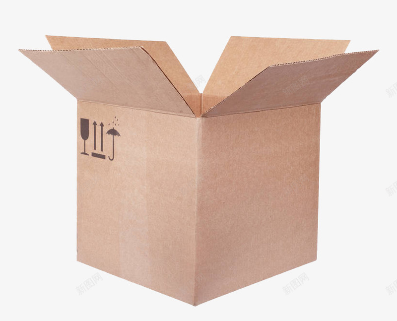 打开的箱子png免抠素材_新图网 https://ixintu.com 包装 实物 打开的箱子 纸板盒子 纸箱子摄影 货箱 食品包装箱