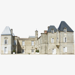 法国酒庄白色城堡高清图片