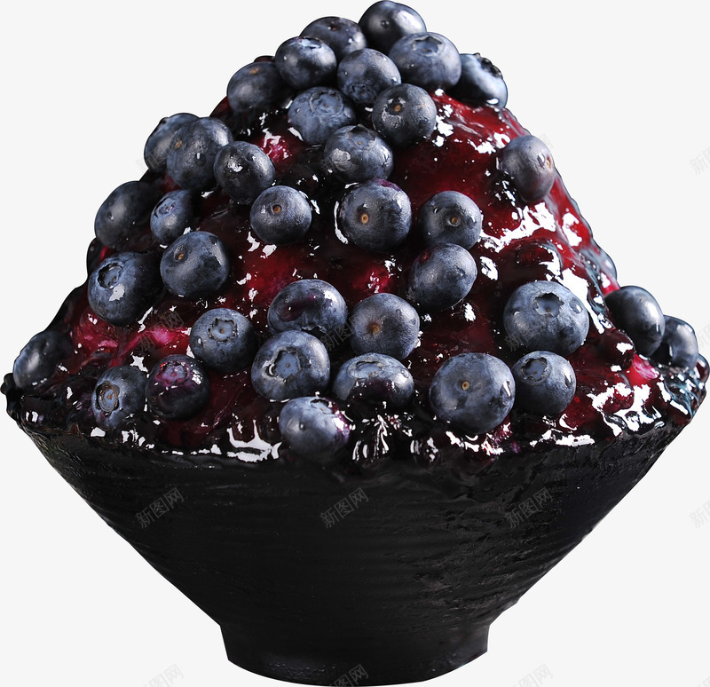 蓝莓雪冰png免抠素材_新图网 https://ixintu.com PNG 甜点 美味 蓝莓雪冰 酸甜 食物