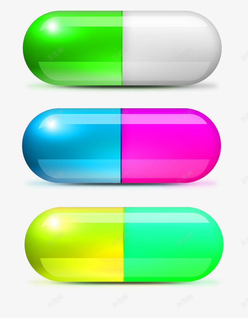 药胶囊PSDpsd免抠素材_新图网 https://ixintu.com PSD素材 反光 胶囊 阴影