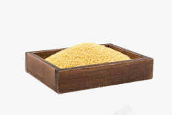 盒子米木盒子里的小黄米高清图片