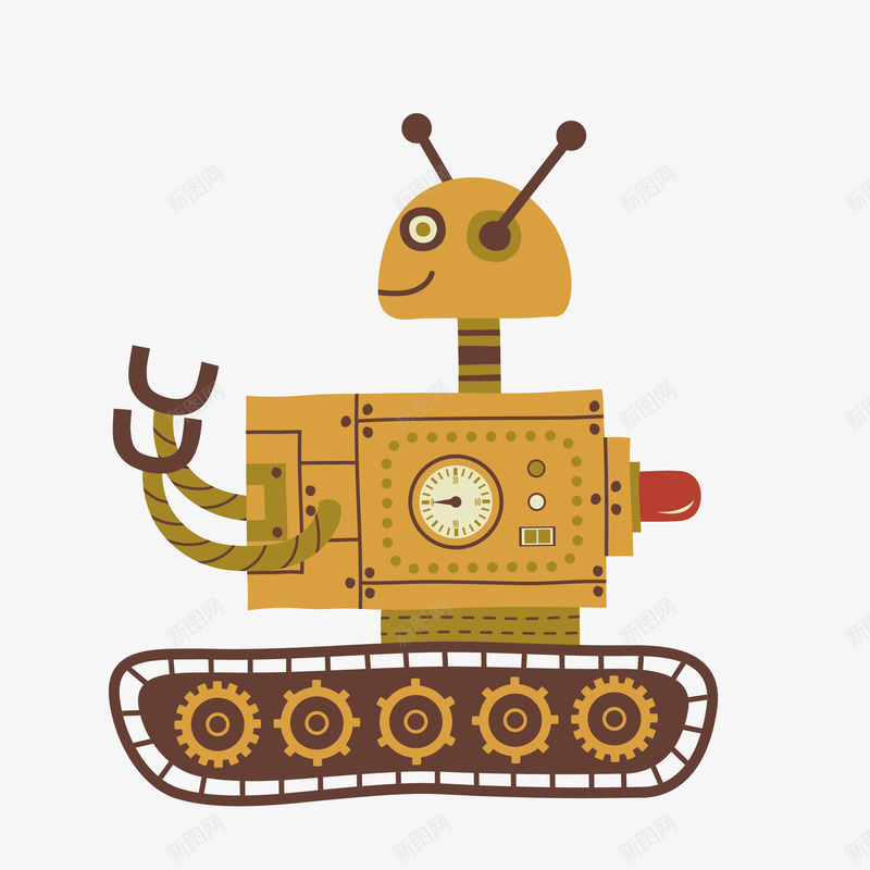 坦克机器人png免抠素材_新图网 https://ixintu.com png图形 png装饰 卡通 机器人 科技 装饰