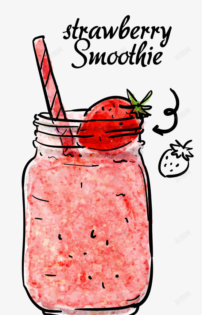 草莓沙冰png免抠素材_新图网 https://ixintu.com 手绘 沙冰 甜品 美味沙冰 美食 草莓 零食 饮料