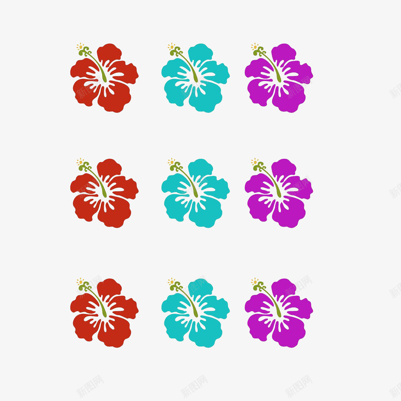 夏威夷花朵png免抠素材_新图网 https://ixintu.com 夏威夷 夏威夷花 奔放 植物 热带 紫色 红色 自然 艳丽 花朵 青色