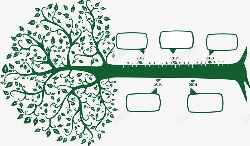 创意时间轴png免抠素材_新图网 https://ixintu.com 创意 时间轴 树枝