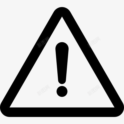 警告标志图标png_新图网 https://ixintu.com 三角形告警 危险 地图和国旗 感叹号 警号 警告 警告标志