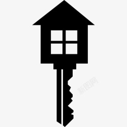 矢量房屋钥匙房子的钥匙图标高清图片