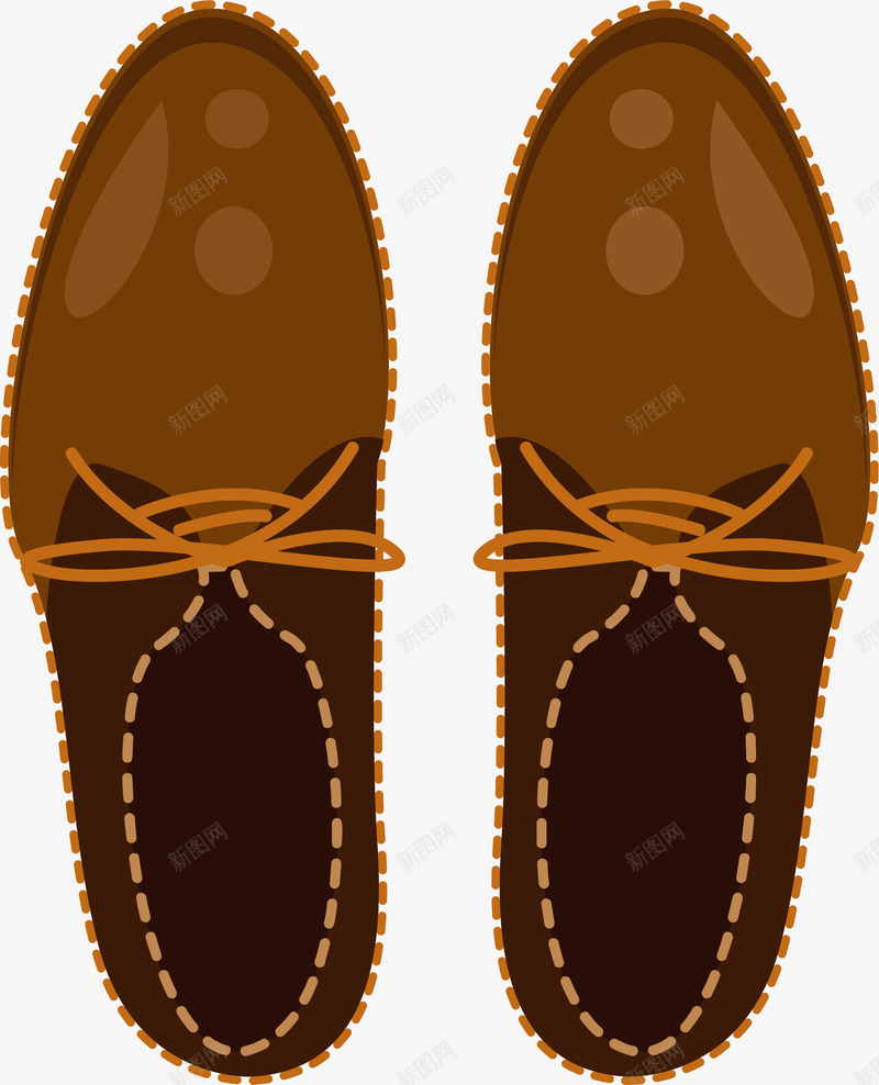 男式棕色休闲鞋png免抠素材_新图网 https://ixintu.com 休闲鞋 父亲节 爸爸的礼物 男式皮鞋 矢量素材