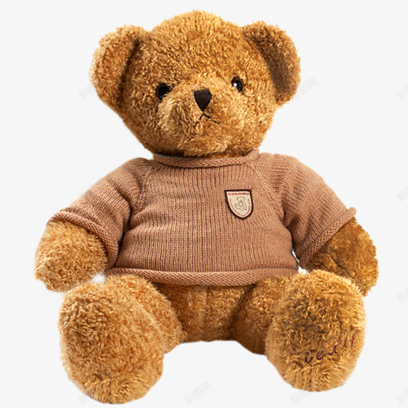 棕色泰迪熊玩具公仔布娃娃png免抠素材_新图网 https://ixintu.com 公仔 布娃娃 泰迪熊 玩具