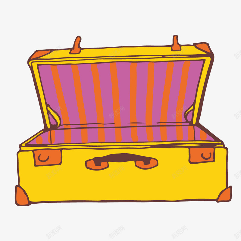 旅行箱子png免抠素材_新图网 https://ixintu.com 手绘 旅游 模型 盒子 行李