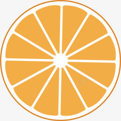 橘子图片橘红色的橙子矢量图高清图片