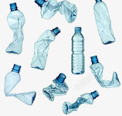 不要乱丢垃圾回收塑料瓶高清图片