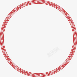 枚红色圆形边框圆形边框高清图片