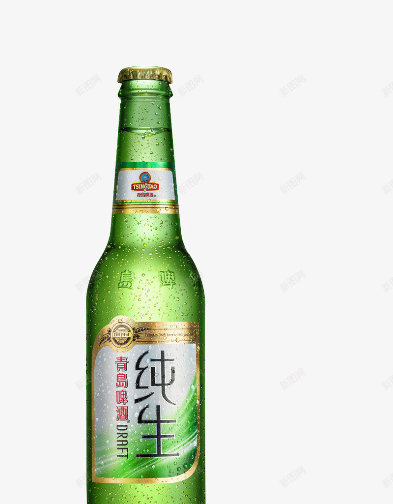 纯生啤酒瓶子png免抠素材_新图网 https://ixintu.com 啤酒 瓶子